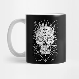 Cyberpunk Skull (11) Hand Drawn Original Artwork. Mug